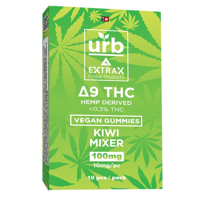 Vegan Delta 9 THC Gummies Kiwi Mixer